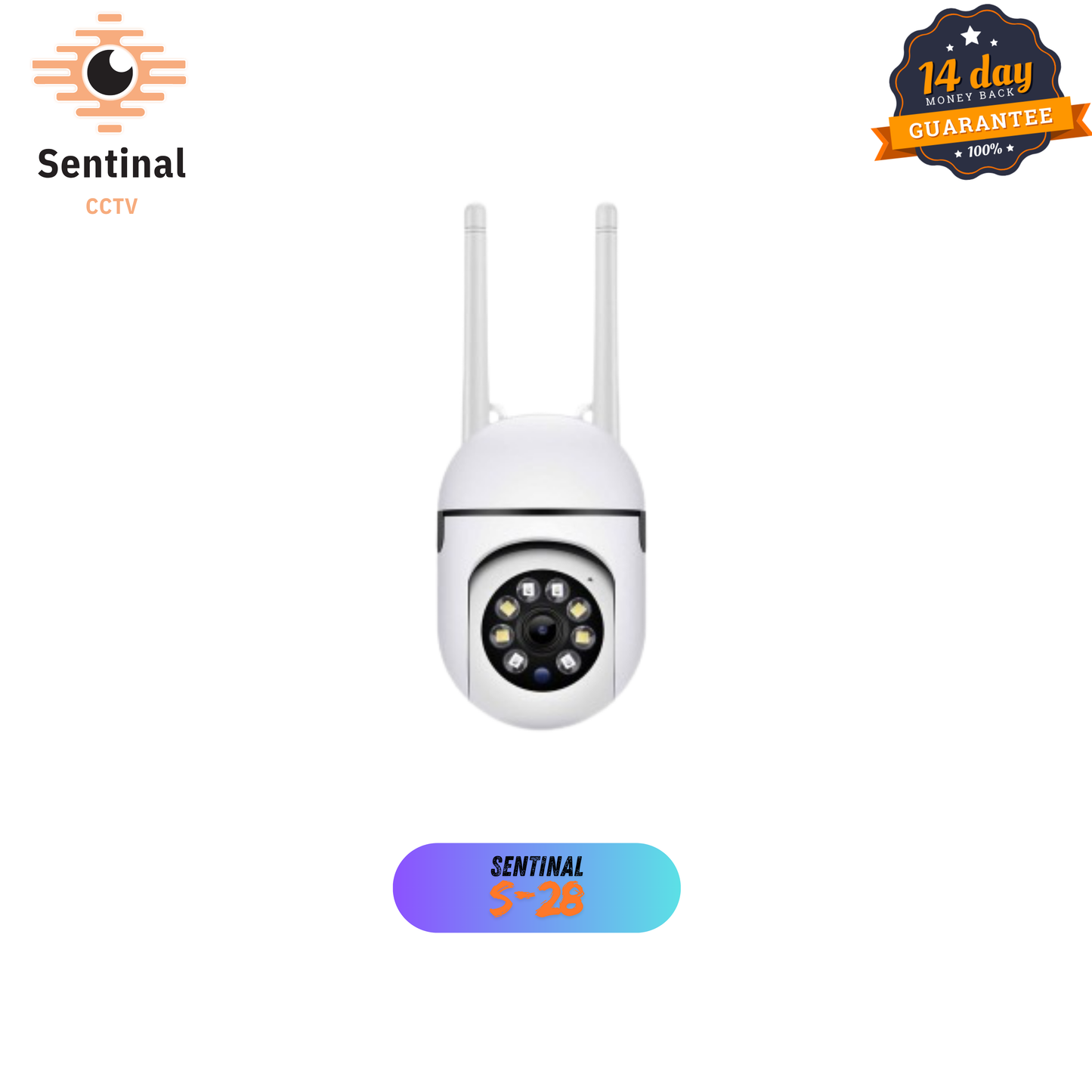 Aubess 2.4+ Dual Frequency WiFi IP Camera 4X Zoom