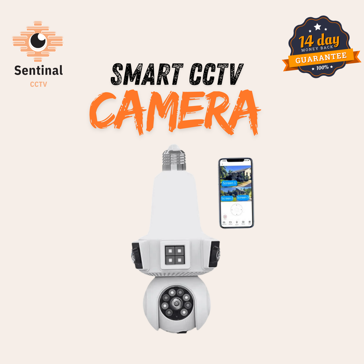 S-48 Wifi HD 4mp Wireless Security Camera