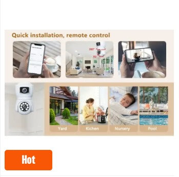 S-29 Wifi HD 4MP Waterproof DUAL LENSE Wireless Security Camera