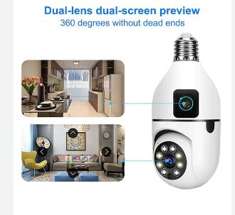 wifi security PTZ camera double lens 4mp HD IP wifi camera v380 pro app