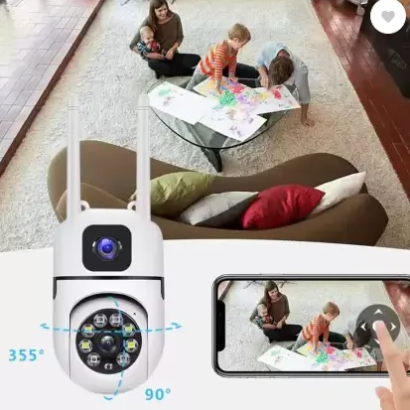 Sentinal V380 Pro WiFi IP 5MP dual Camera Surveillance Home SecurityWireless Ptz Auto Tracking IR Night Vision