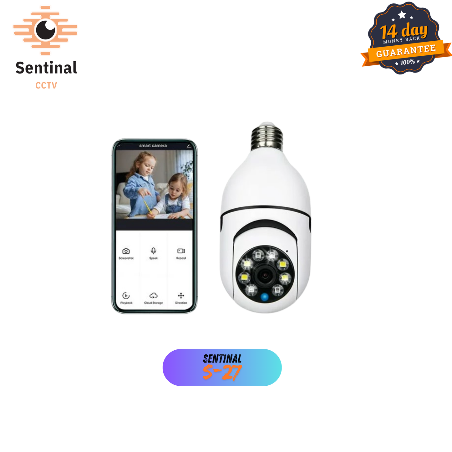 SENTINAL S- 27 ptz 3 mp color night vision ccctv camera
