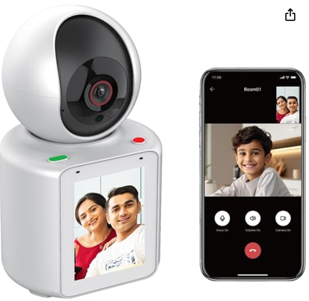 NEW 5mp Video Calling WIFI HD Camera, One Click Video Call Camera Night Vision Motion Detection Home Surveillance FOR BEST GIFT