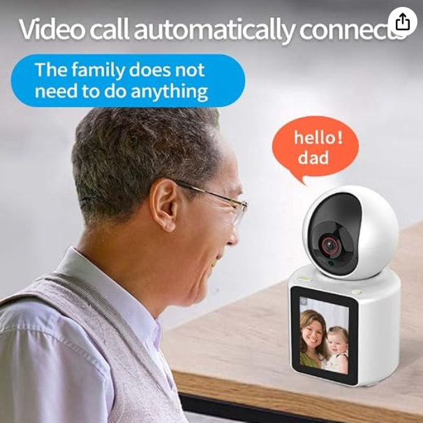 NEW 5mp Video Calling WIFI HD Camera, One Click Video Call Camera Night Vision Motion Detection Home Surveillance FOR BEST GIFT